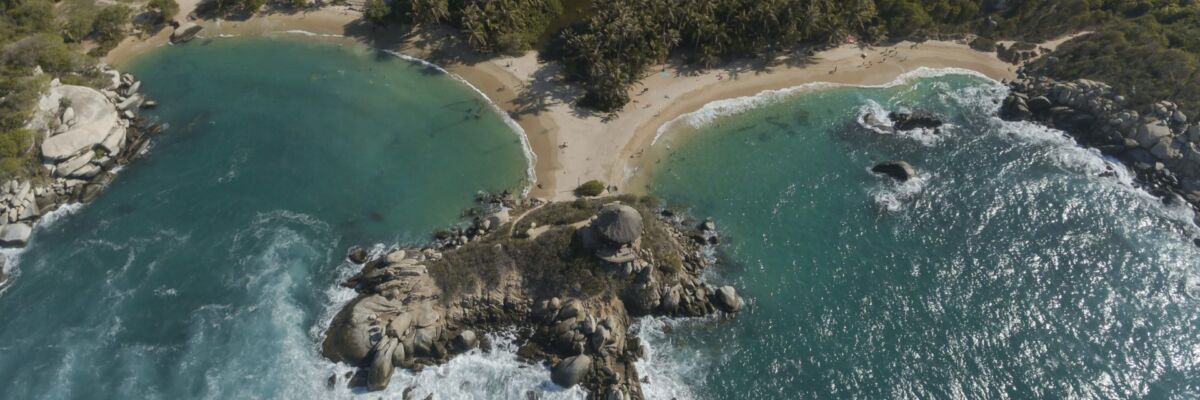 Cabo San Juan Parque natural Tayrona - Foto de dron