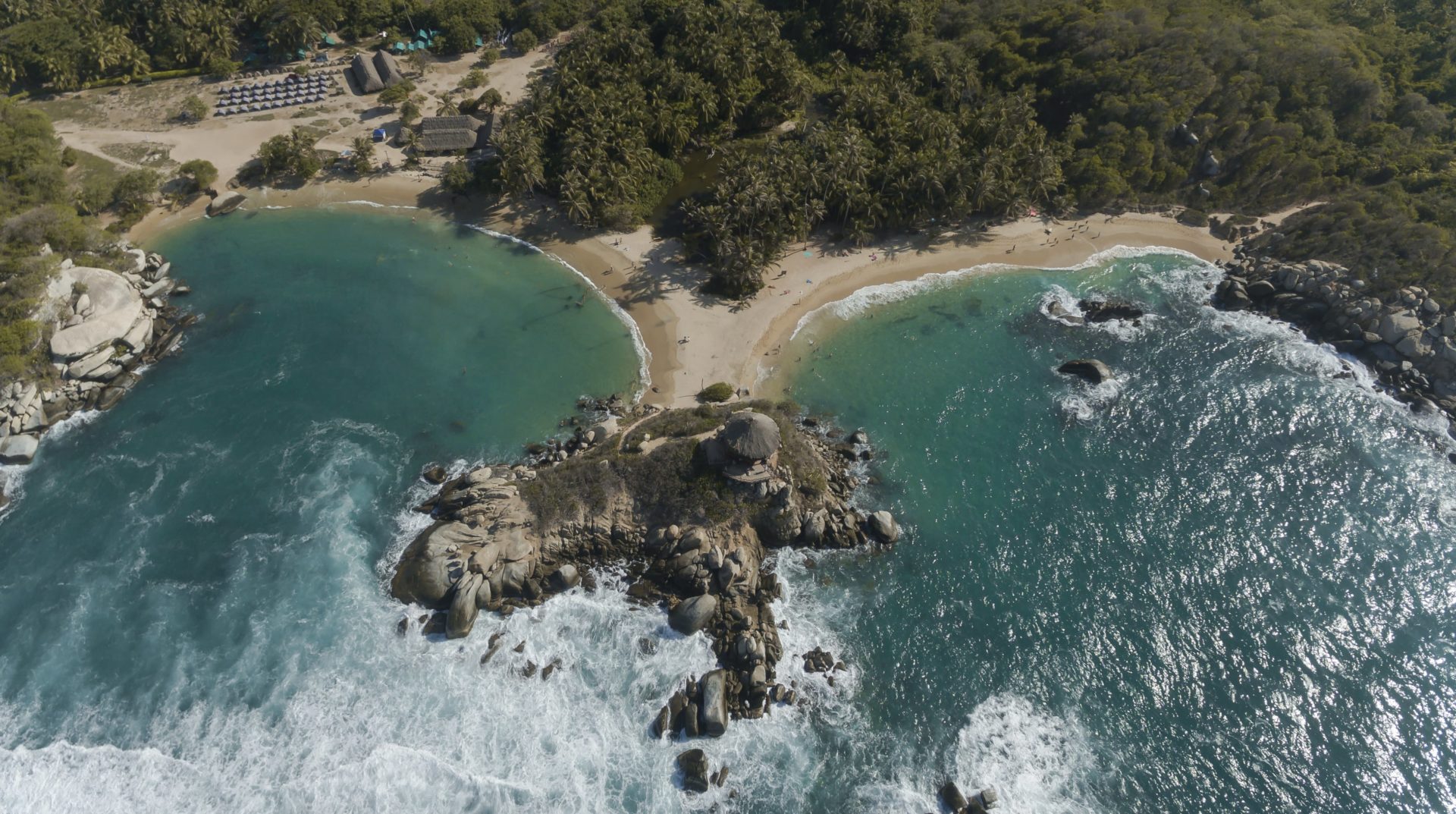 Cabo San Juan Parque natural Tayrona - Foto de dron